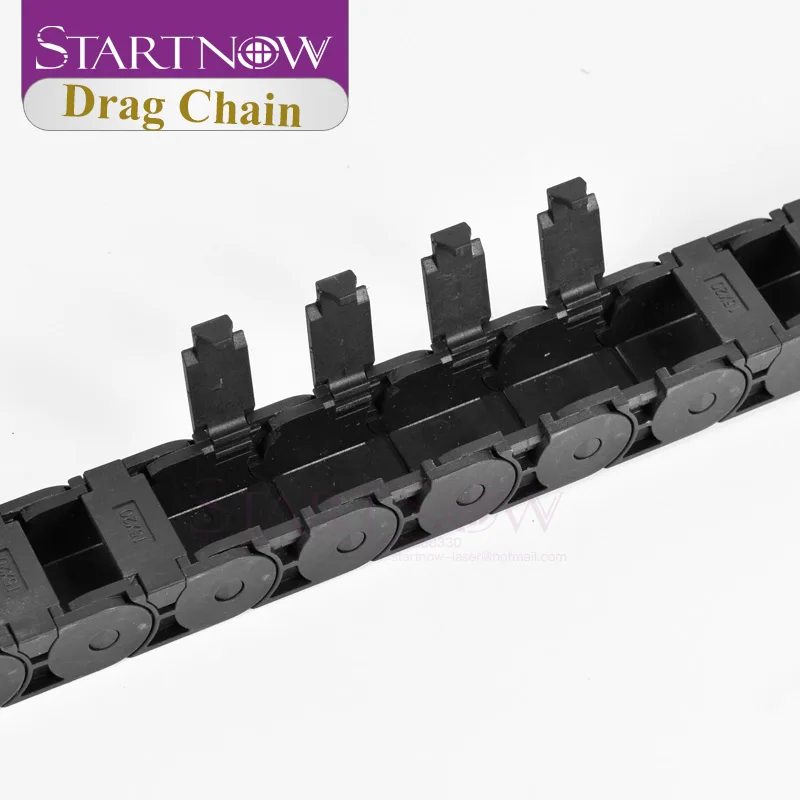 Startnow Semi-Enclosed Plastic Cable Drag Chain Wire Carrier With End Connectors Towline CNC Router Milling Machine Tool Parts