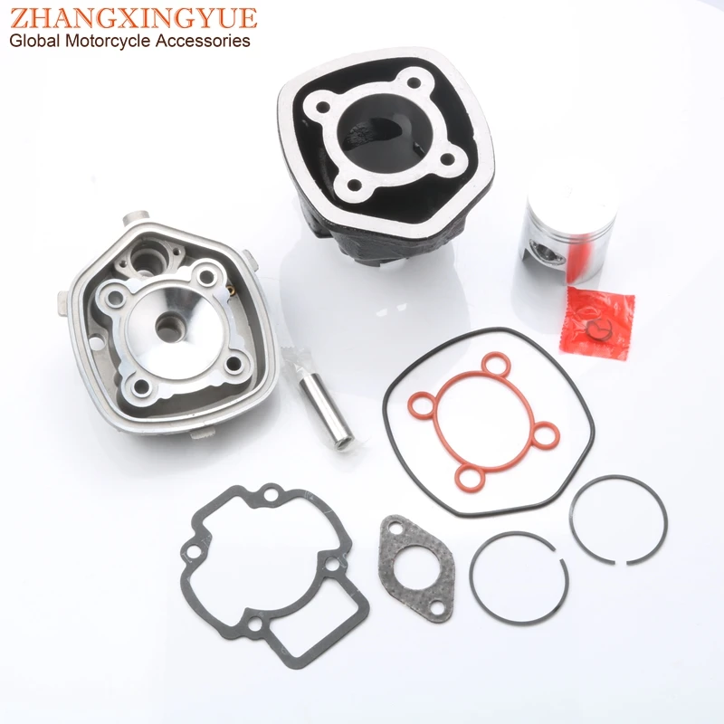 70cc Big Bore Cylinder Kit & Piston Kit & Cylinder Gasket for APRILIA Sr Factory 50 04-09 Sr Street 50 03-08 100080570 47mm 2T