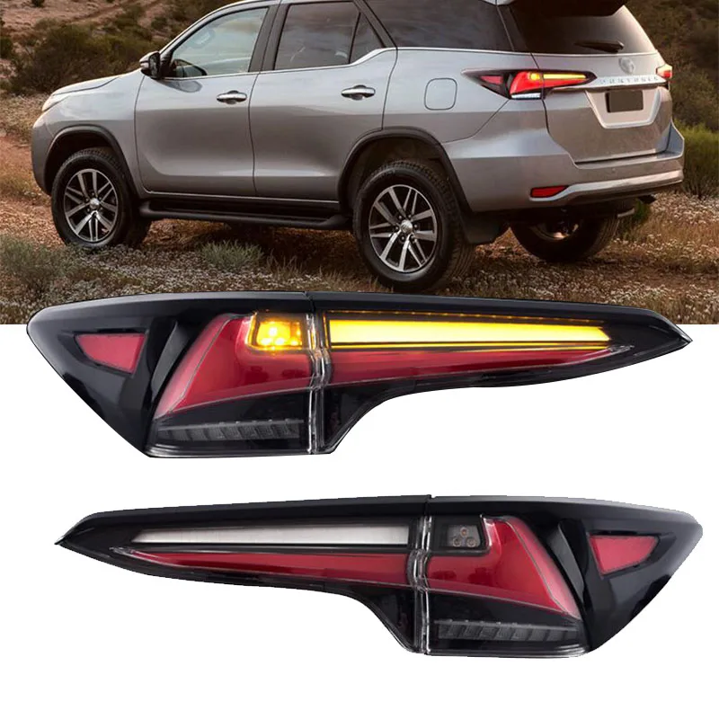

manufacturer Car Accessories Tail Lamp for Toyota Fortuner 2017-up LED Tail Light with Full Led and Sequential Indicator
