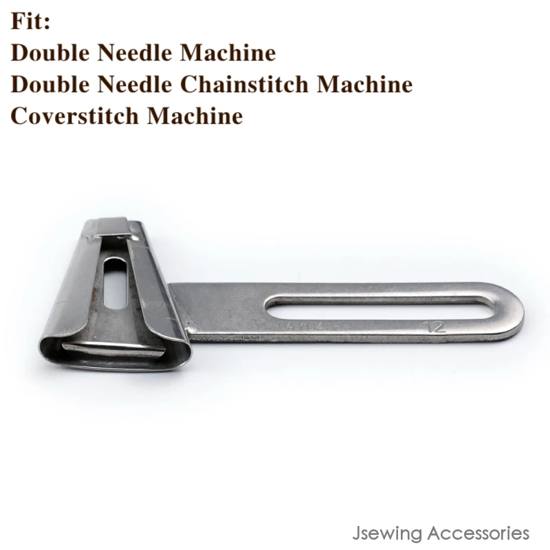 F342 Belt (Pant) Loop Folder Attachment Fit Double Needle Chainstitch / Coverstitch Sewing Machine KANSAI 2000C DY406 6 Size