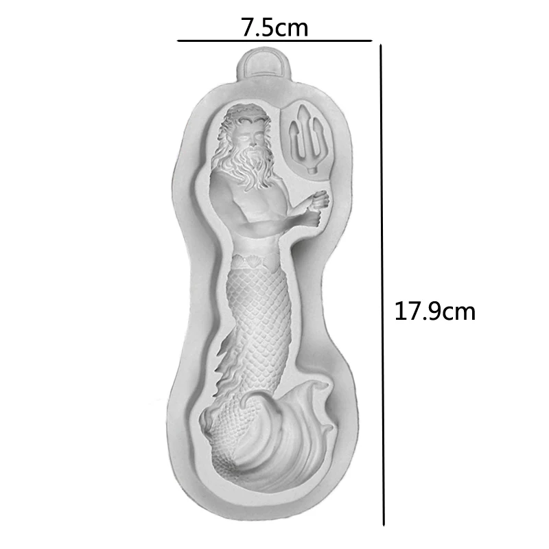 Special Offer Neptune & Mermaid Silicone Mold Fondant Cake Decorating Mold Sugarcraft Chocolate Baking Tool For Cake Gumpaste