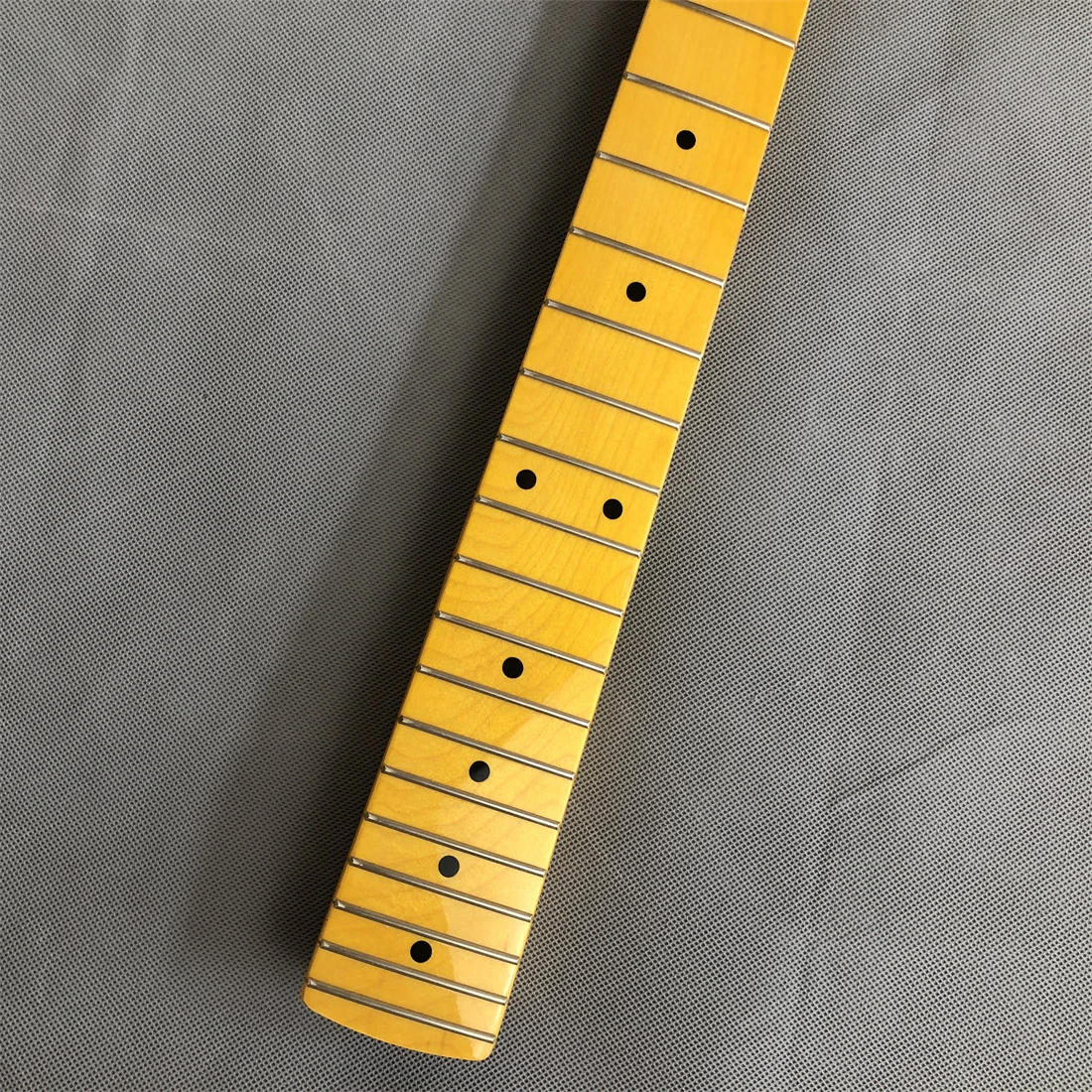 Left hand Guitar Neck Replacement 22 Fret Maple Fingerboard Dot inlay Gloss