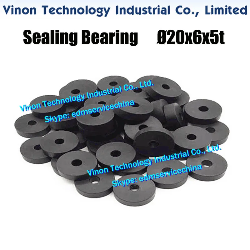 (5pcs/pack) Sealing Bearing D20x6x5tmm used for Slide Plate on Sodic k wire edm machine A500W,A350W,A320,AQ325,AQ537