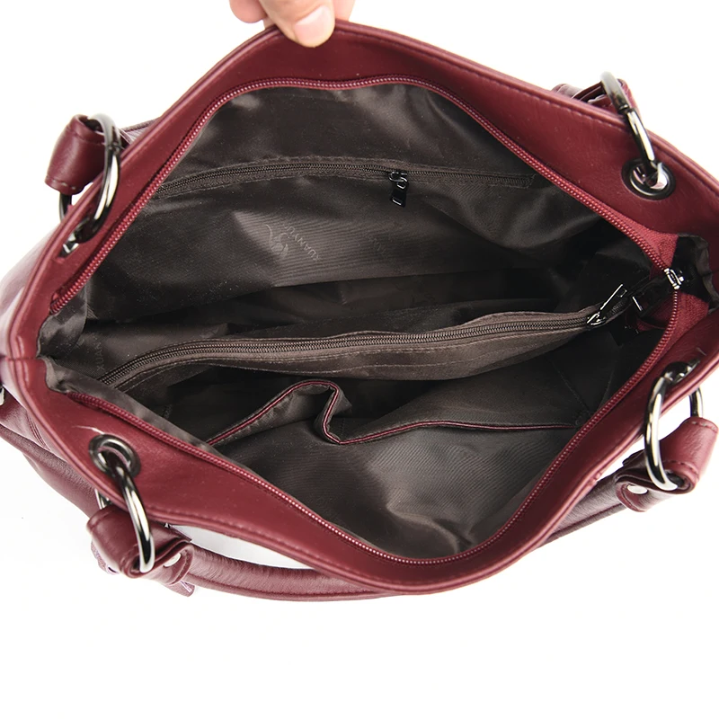 Imagem -05 - Bolsa de Couro pu de Luxo para Mulheres Bolsas Crossbody de Grande Capacidade Bolsala de Ombro Nova 2023