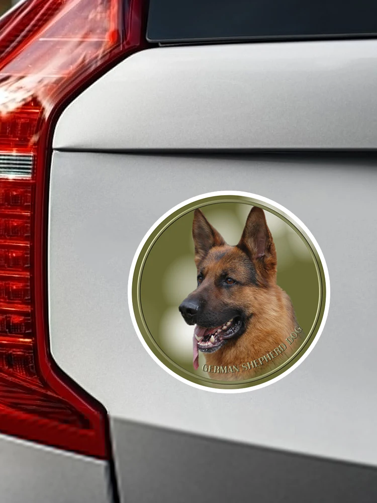 S40385# Various Sizes PVC Decal German Shepherd Dog Pet Animal Car Sticker For Bumper Rear Window Laptop Refrigerator Toilet