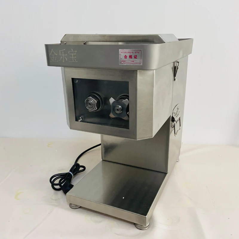 Stainless Steel Meat Slicer Fully Automatic Desktop Cutting Grinder Machine Meat Slicer Meat Cutter Dicing Machine 1500W 220V view 5