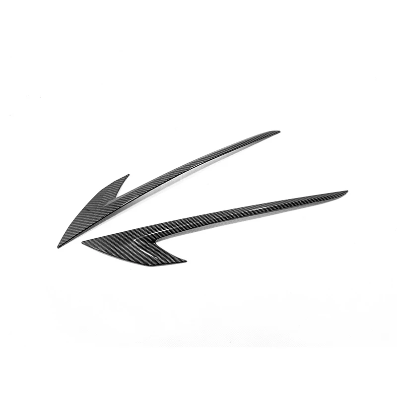 For Toyota Corolla E210 2019 Hatchback Accessories ABS Carbon fibre Car Tail Lights Lamps Eyebrow Decoration strips Cover Trim