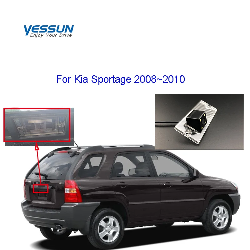 Car Rear camera For Kia Sportage 2008 2009 2010 CCD Night Vision Backup Camera/License Plate Reversing Camera