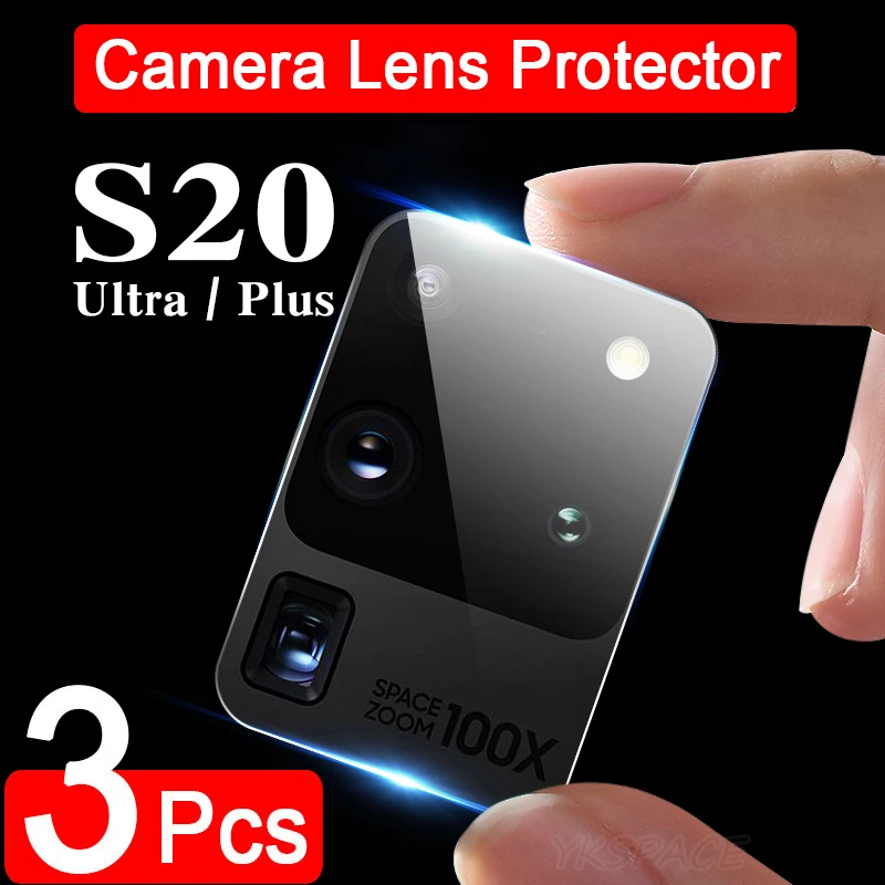 3Pcs Transparent HD Back Camera len Tempered Glass Film For Sansung S20 S21 S22 S23 FE S24 Plus Ultra Cover Rear Lens Protector