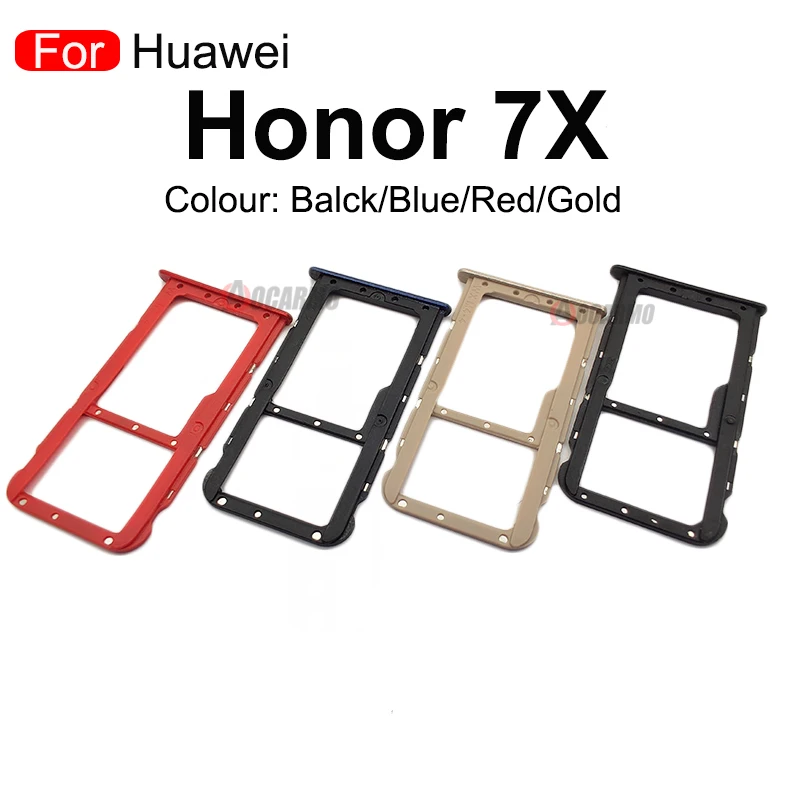 Black Sim Card For Huawei Honor 7X 7A SIM Tray Slot Holder Repair Replacement Part
