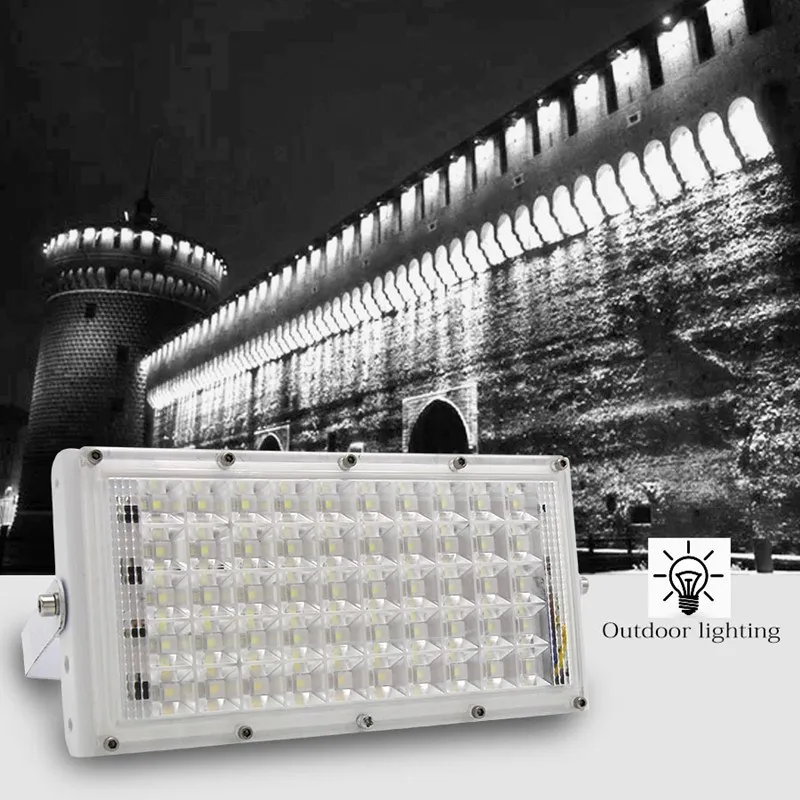 

LED Flood Light 50W AC 110V 220V 240V Outdoor Lighting Waterproof IP65 Floodlight LED Spotlight Big Power Fixture Reflector