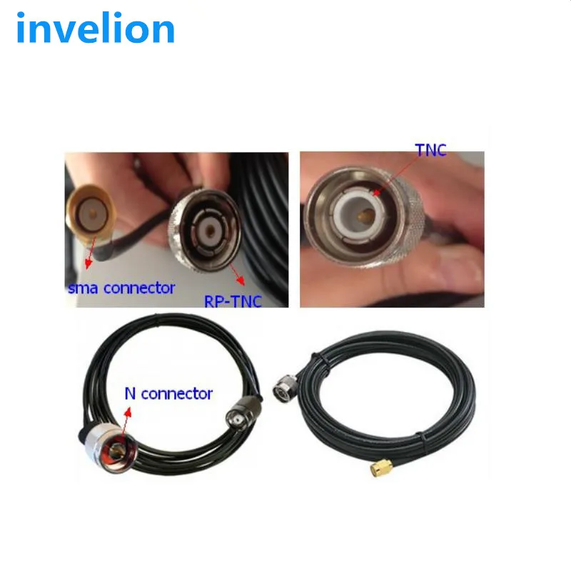 

10M Cable connect uhf rfid reader and Antenna N/RP-TNC/TNC/SMA connector can be customised