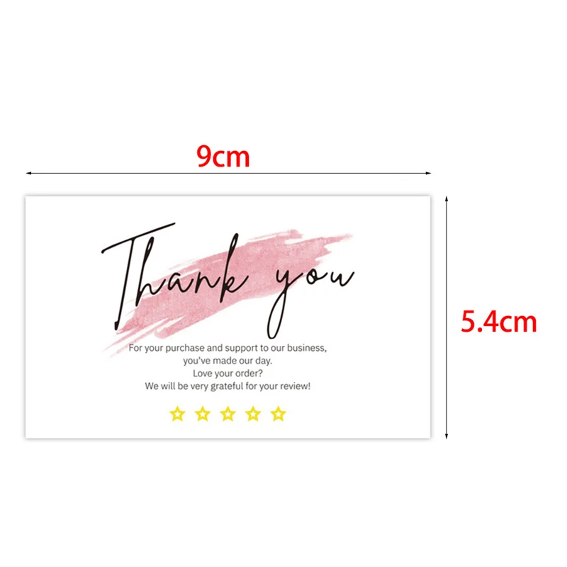 30 sheets White Thank You Card Thank You For Your Order Card Praise Labels For Small Businesses Decor For Small Shop Gift Packet