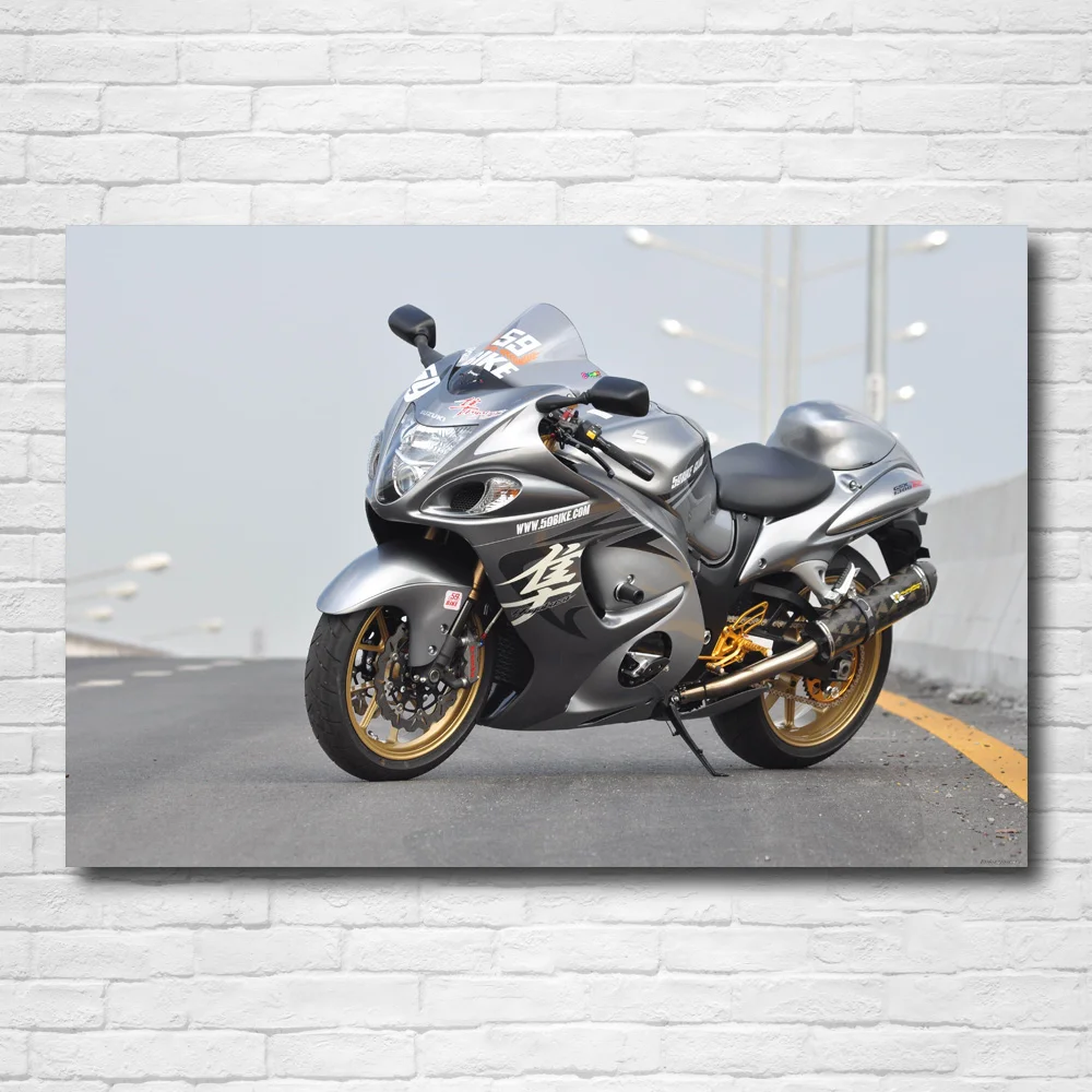 Superbike Picture HAYABUSA Suzuki gsx1300r motorbike Wall Art Posters Canvas Print Modern Painting for Home Decor