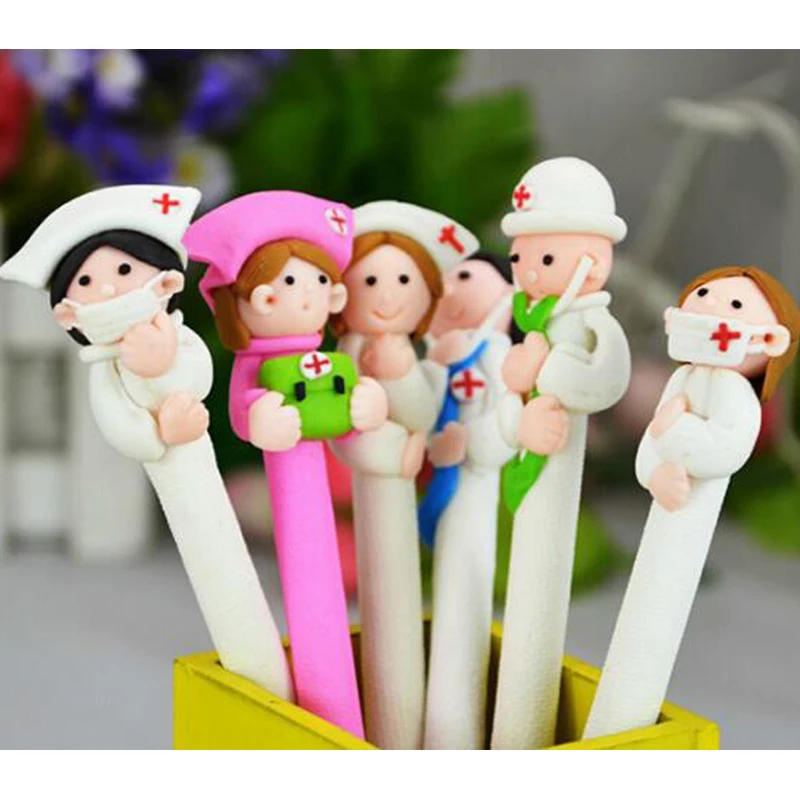 20pcs/lot Cute Medical Ballpoint Pen , Doctor and Nurse series ball pen as Writing Stationery