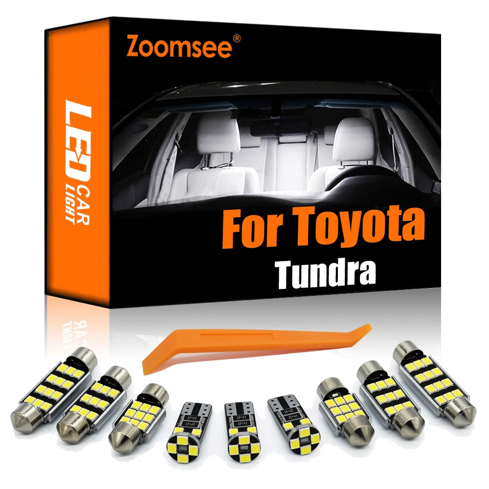 Zoomsee Canbus Interior LED For Toyota Tundra 1999-2017 2018 2019 2020 2021 Car Indoor Bulb Dome Map Reading Trunk Light Kit