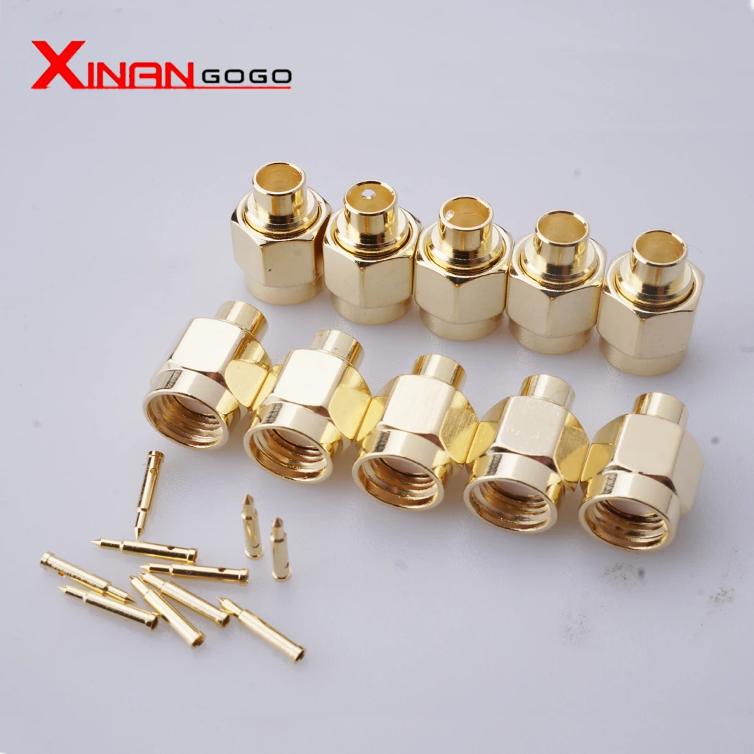 10pcsRF Connector SMA Male B3 Jack Plug Center Solder Semi-Rigid For RG402