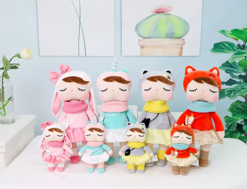 Metoo Doll Kids Toys Kawaii Forest Angela Cute Rabbit Fox Stuffed Animals Plush Toys For Girls Baby Christmas Birthday Gift