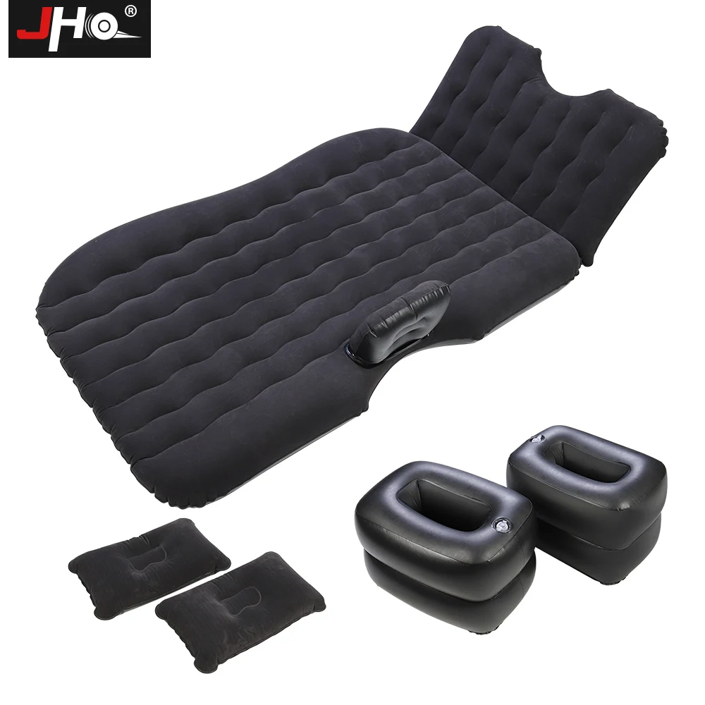 JHO Car Back Seat Cover Air Inflatable Travel Bed Mattress Sofa Outdoor Camping Cushion For Ford Raptor Explorer Grand Cherokee