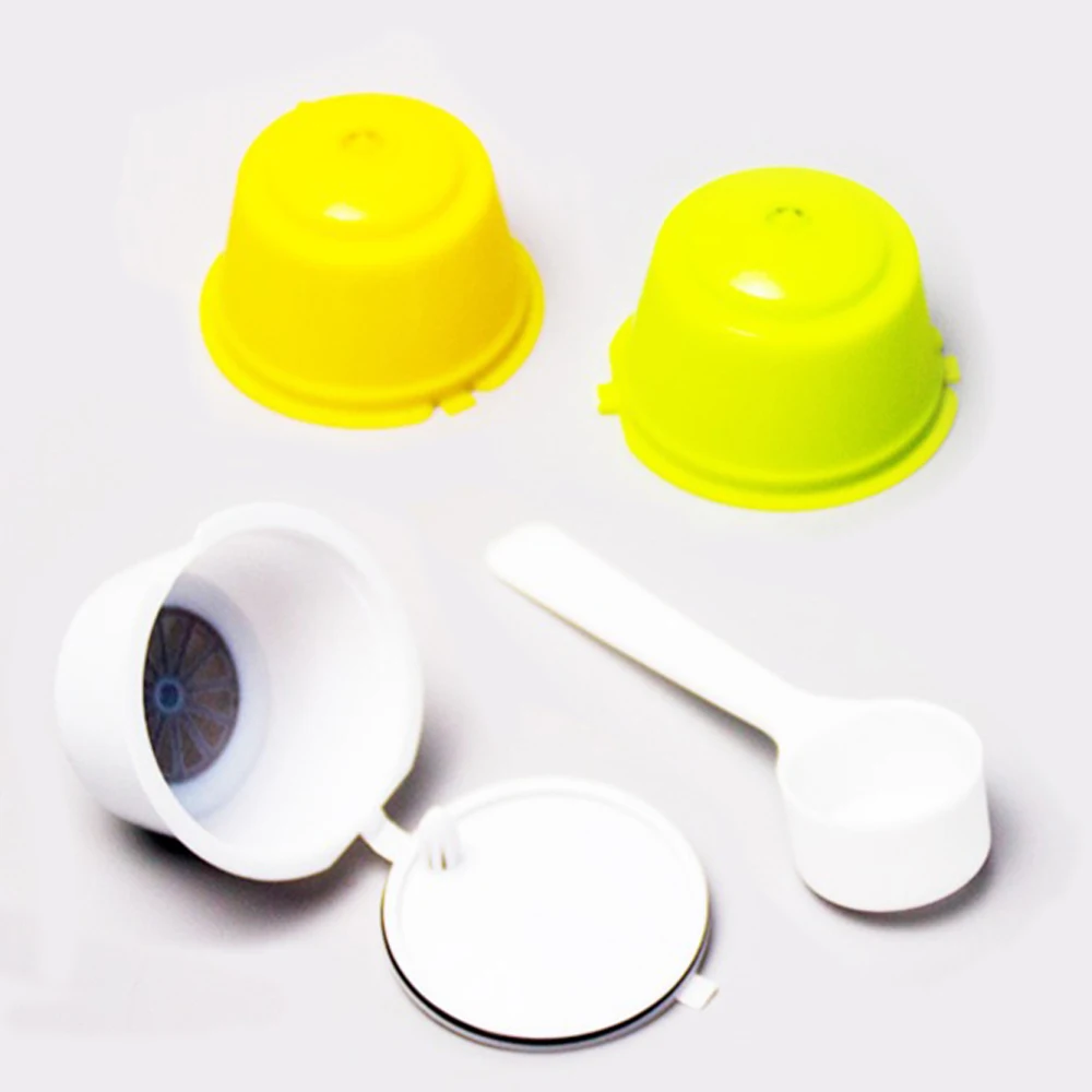 Reusable Coffee Capsule Filter Cup for Nescafe Dolce Gusto Refillable Caps Spoon Brush Filter Baskets Pod Soft Taste Sweet