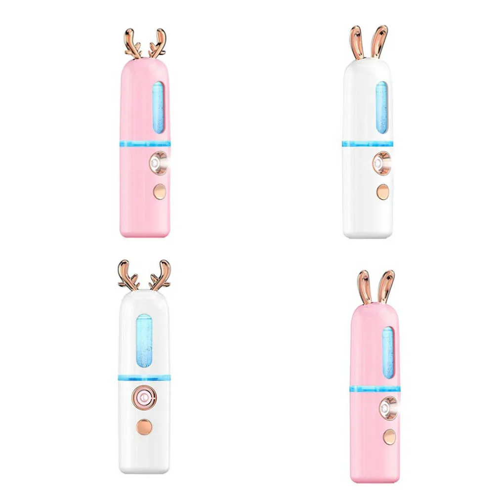 ミニポータブルフェイシャルスプレー,usb,ネブライザー,加湿器,保湿剤,女性用,美容とスキンケアツール