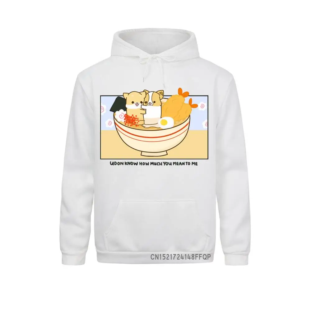 Ramen Pet Sweatshirt Men Udon And Doggos Birthday Coat Long Sleeve For Guys Cozy Pocket Pullover Gift Hoodie Hot Sale