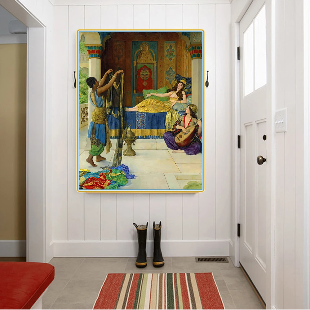 John Collier《Myrrh Aloes and Cassia》Canvas Art Oil Painting Famous Artwork Poster Picture Wall Decor Home Decoration