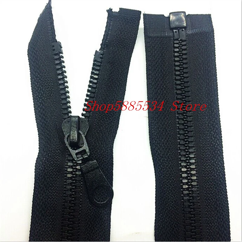 1/2/5PCS 5#28 Inch (70cm) black Separating Jacket Zippers Sewing  Zipper Heavy Duty Plastic Zippers Bulk process open-end