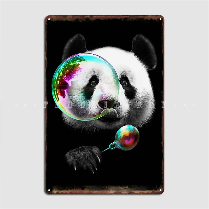 

Panda Bubble Maker, металлическая табличка для паба, фотообои на заказ