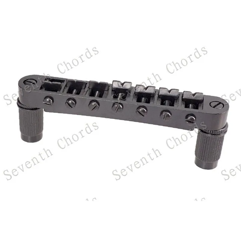 EIN Set 7 Saiten Brücke Und Saitenhalter Für E-gitarre Chrom Und Schwarz Für Wählen Musical Instrument Zubehör Teile – Detail 22