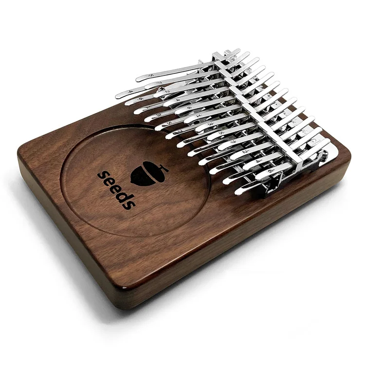 SEEDS Columbus 34 24 Keys Kalimba board Thumb piano Black walnut musical instrument xylophone key portable keyboard music notes