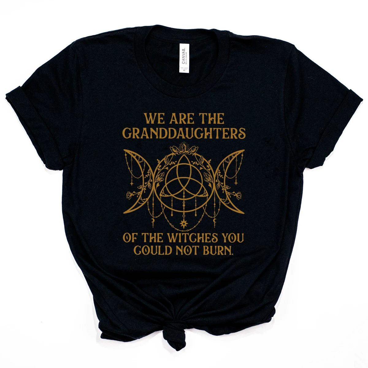 We Are The Granddaughters of The Witches Shirt Women Gothic Shirt Steampunk Witch Shirt Salem Witch Halloween Tops Feminist Tee