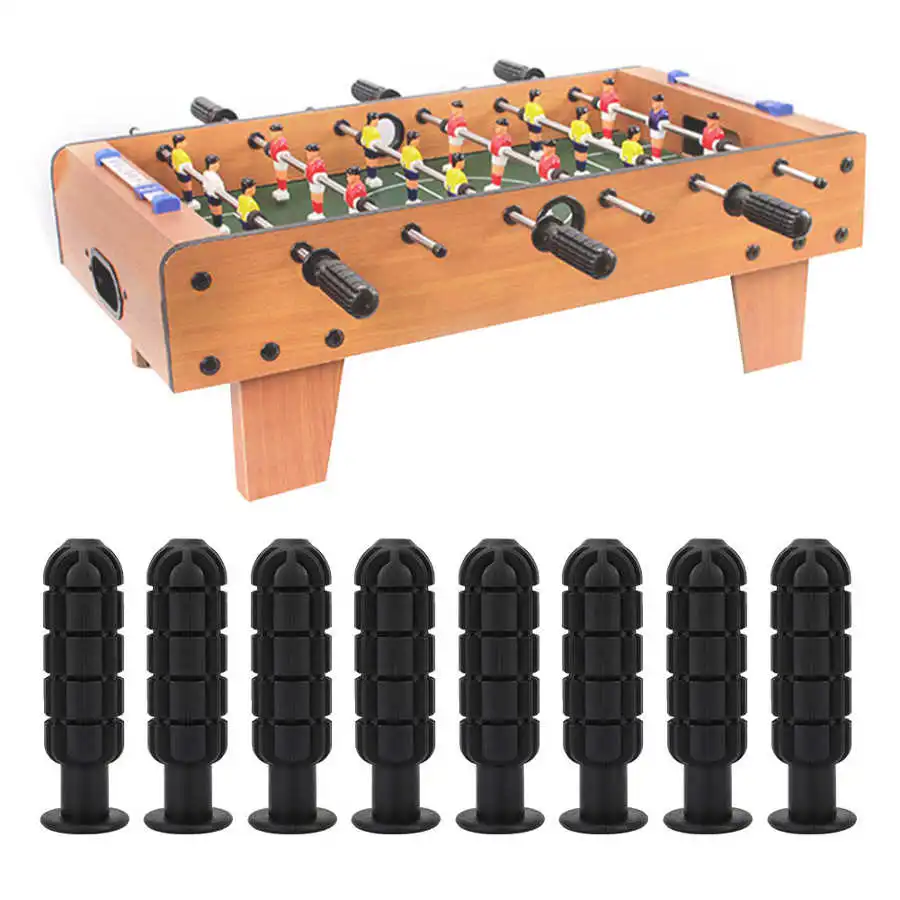 8pcs Table Soccer Handle Replacment Parts Kids Children Football Plastic Handle Grip Tabletop Soccer Game Accessories