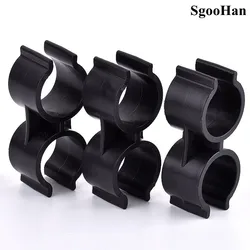 2~20 Pcs 25mm  Type H PVC Pipe Clamps  Double U Type Aquarium Fish Tank Fitting Agricultural Irrigation Garden Water Pipe Suppor