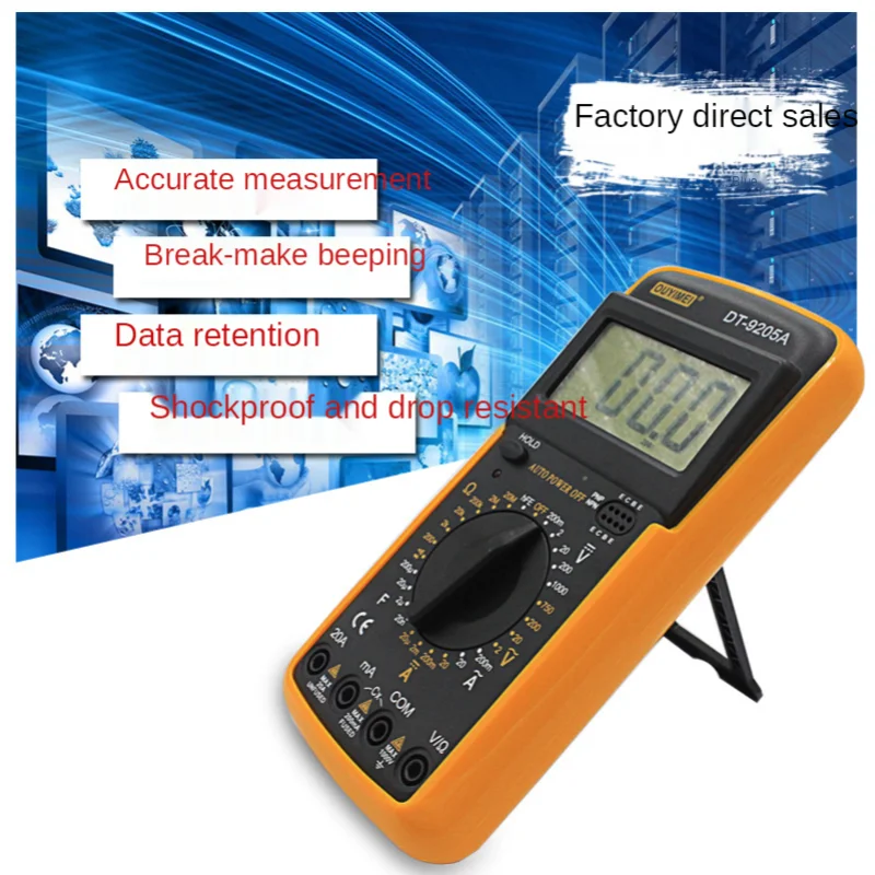 OYM9205A Digital Multimeter Automatic Shutdown, Multi-function High-quality Universal Meter DT9205A Convenient with Buzzer