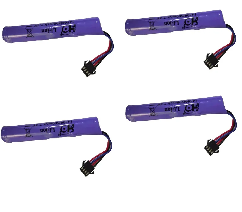 7.4V 500Mah แบตเตอรี่สำหรับ Mainan Mobil RC ถังรถไฟหุ่นยนต์เรือปืน500Mah 7.4V แบตเตอรี่แบบชาร์จไฟได้