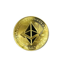 Art Great Souvenir Non currency Gift Imitation Gold Commemorative Ethereum Collection Collectibles Plated coins Silver Metal