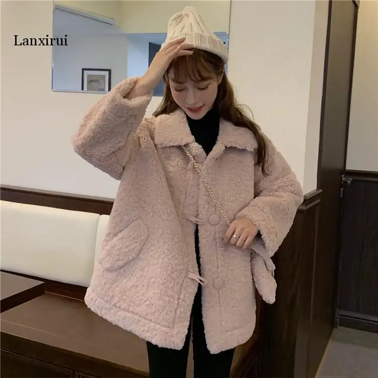 Winter Jacket Women Artificial Lamb Fur Coats Woman Wool Fur Coat Female Jackets Women's Cloth Parkas Kobieta Kurtka