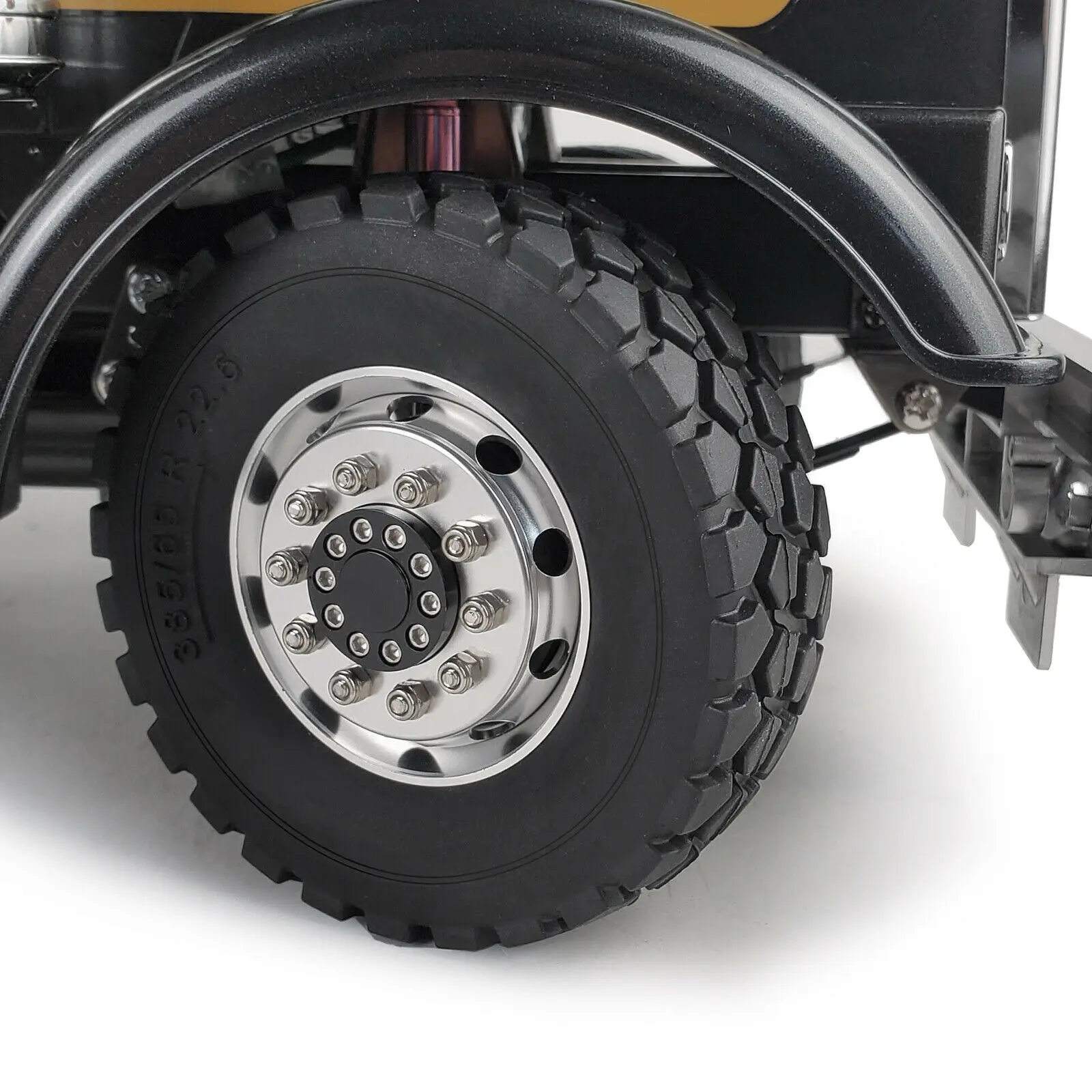 2/4 packs substituição preto 84.5mm pneus de borracha cobrir para tamiya 1:14 trator caminhão reboque rc modelo carro caminhão