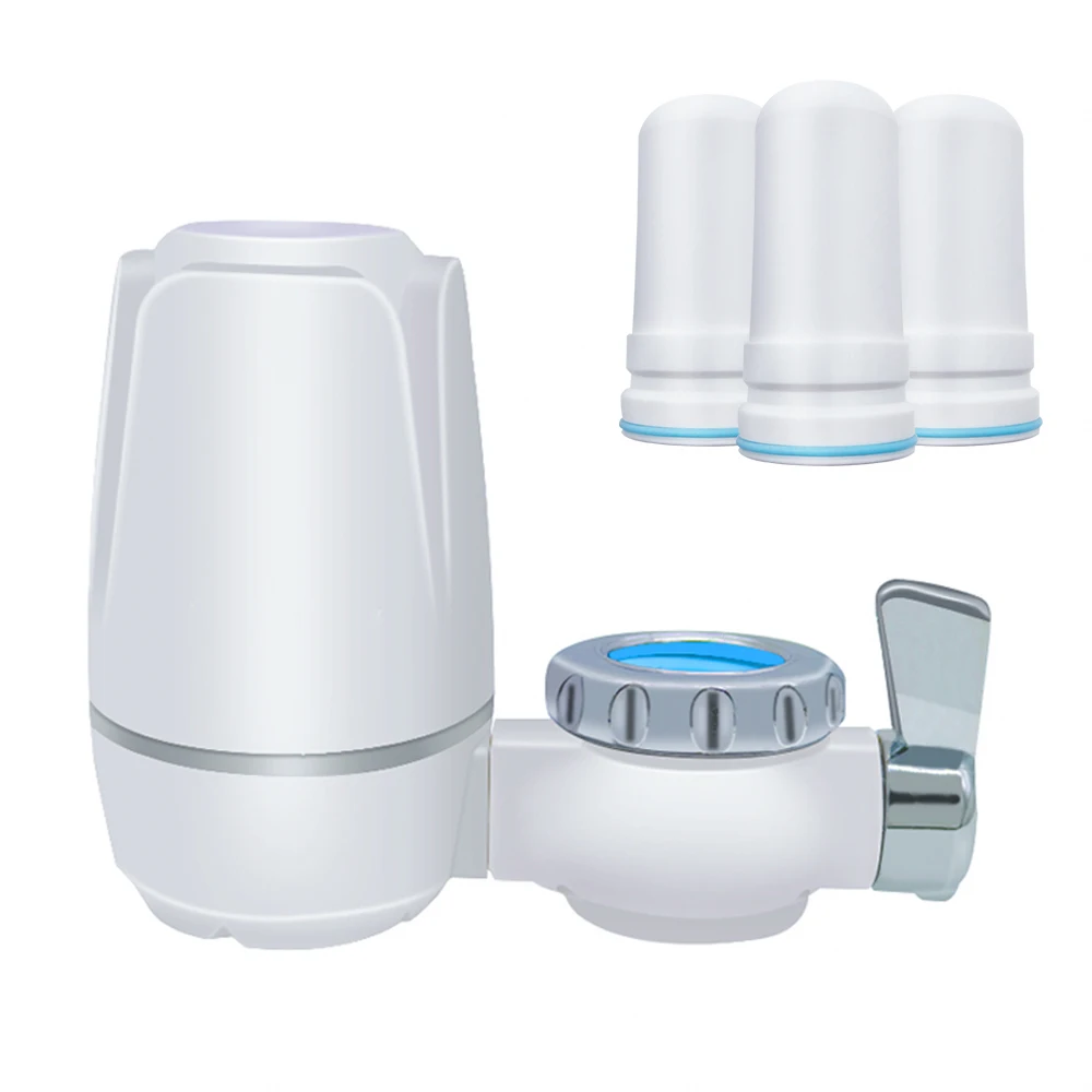 

Free shipping 8 layers purification Ceramic filter for water filter purifier kitchen faucet Attach and 3 pcs Filter cartridges