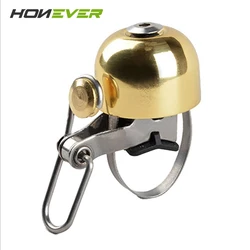 Folding Bike Brass Ordinary Copper Bells Clear Voice Bicycle Bells Retro Brass Bells MTB Road Bike Horns Kid Bike Accessory