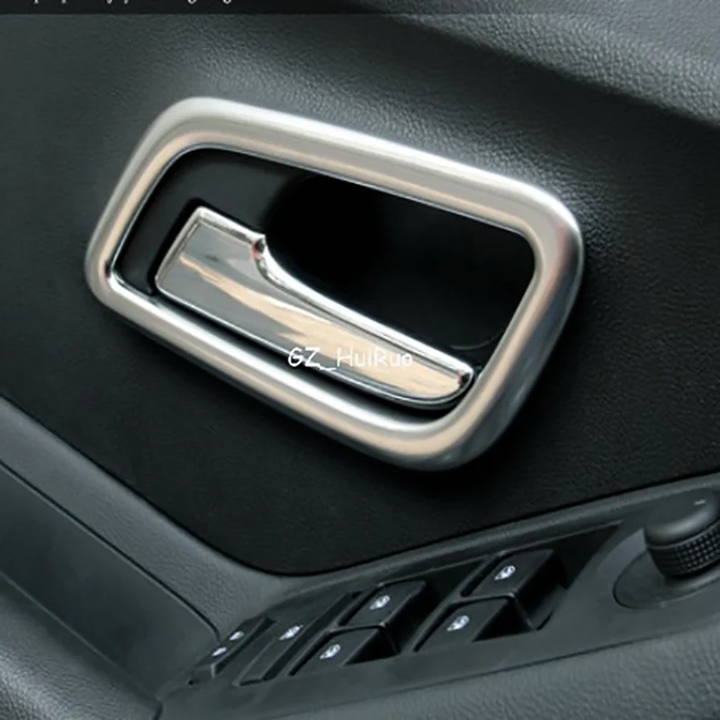 Inner door handle bowl cover decoration box ring for Chevrolet tracker trax auto accessories chrome Door Handle Frame Cover Trim
