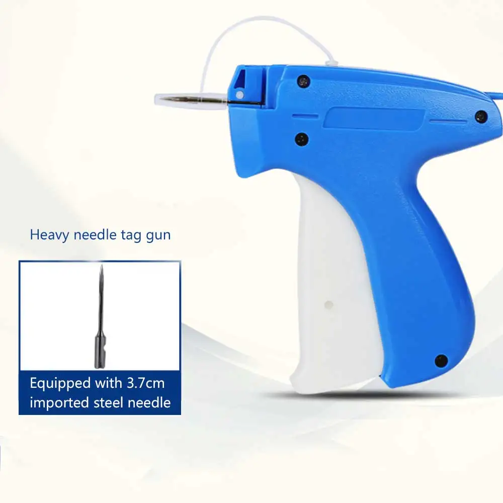 Blue Price Tag Gun Clothing Label Manual Machine  Making For Portable Plastic ABS Material Javelin Maker Handle Brand