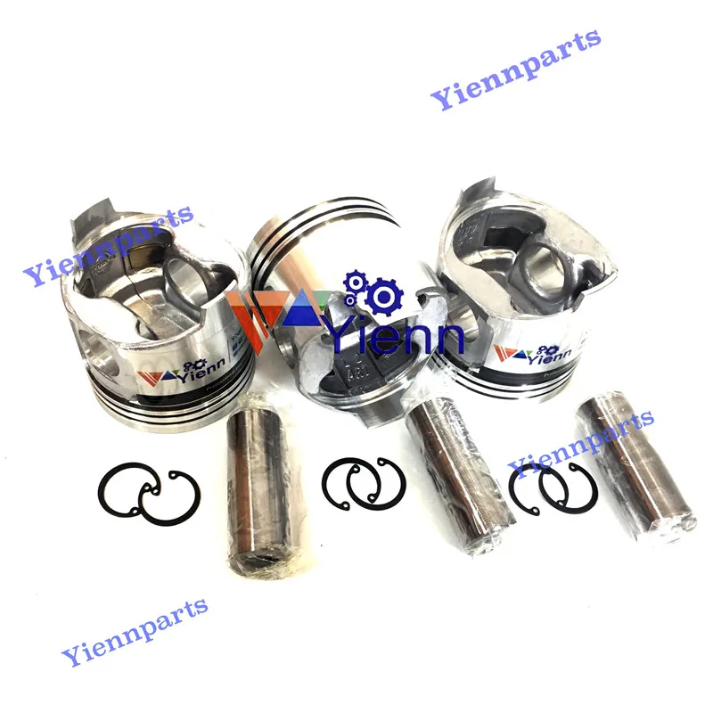 For Yanmar 3TNS84 Piston With Piston Ring Set Tractor Tuck  Excavators Diesel Engine Space Parts