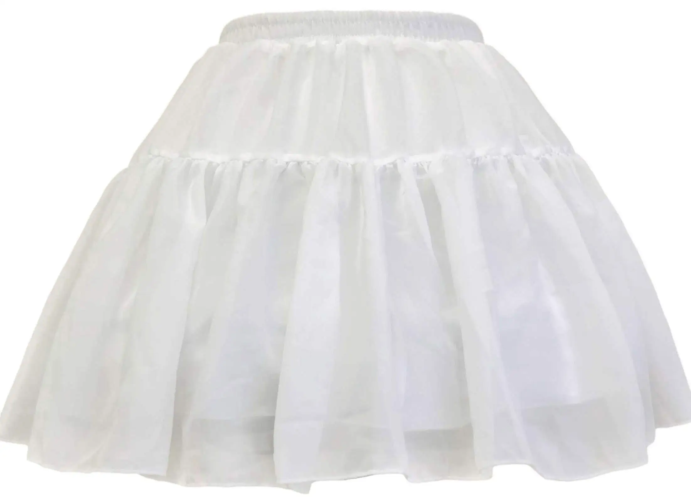 New Style Fresh Looking Girls Lolita Underwear Cosplay Petticoats Underskirt Half Slips Elastic Waist Chiffon Skirt