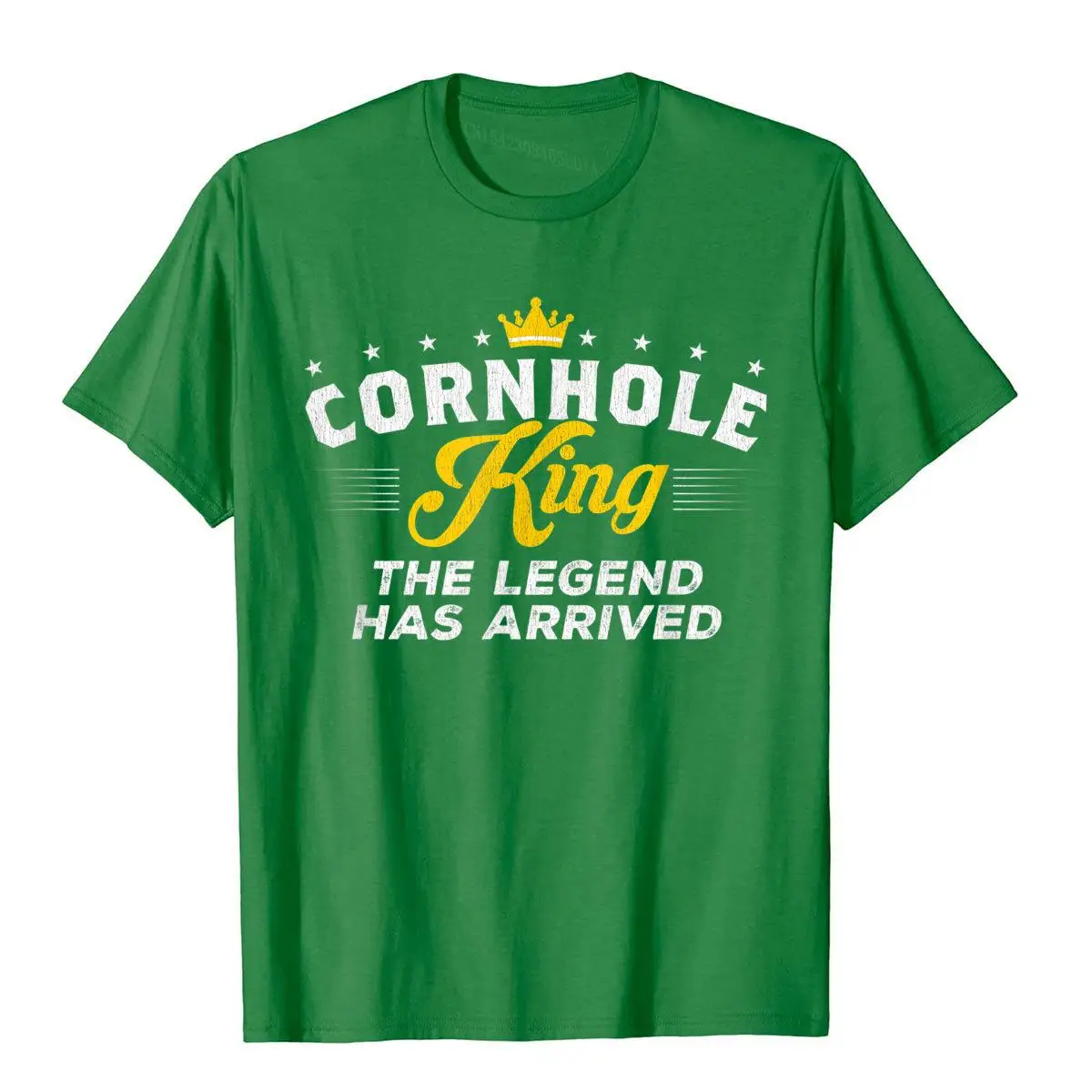 Mens Cornhole King THE LEGEND HAS ARRIVED Cornhole T-Shirt Crazy Tops Tees For Students Prevalent Cotton Top T-Shirts Unique