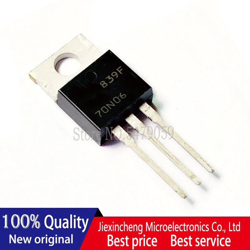 10 sztuk LTP70N06 70N06 MOSFET 70A 60V TO220 nowy oryginał