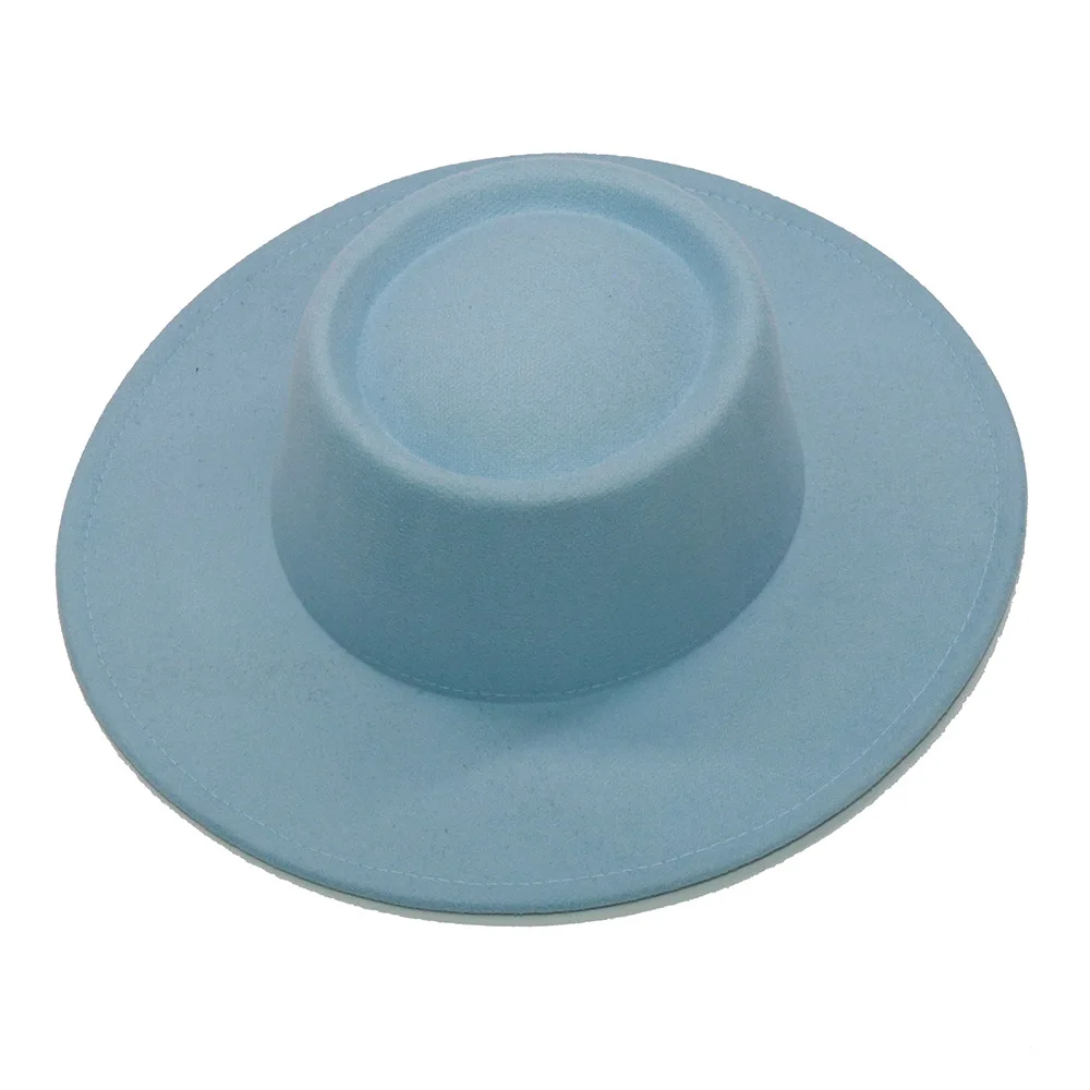 Fedora-Hüte für Damen und Herren, 8,5 cm breite Krempe, Jazz-Hüte aus Wollfilz, 2023, britischer Stil, formelle Panama-Mütze – Detail 12