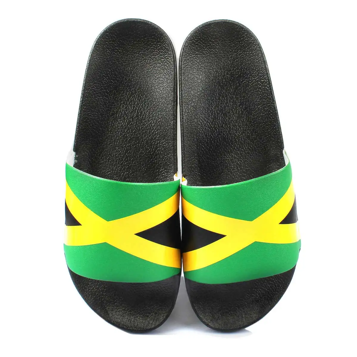 Jamaican Rasta Reggae RGY Caribbean Slippers Sandals for Women and Men Sandals Open Toe Soft Cushioned Non-Slip for Indoor & Out