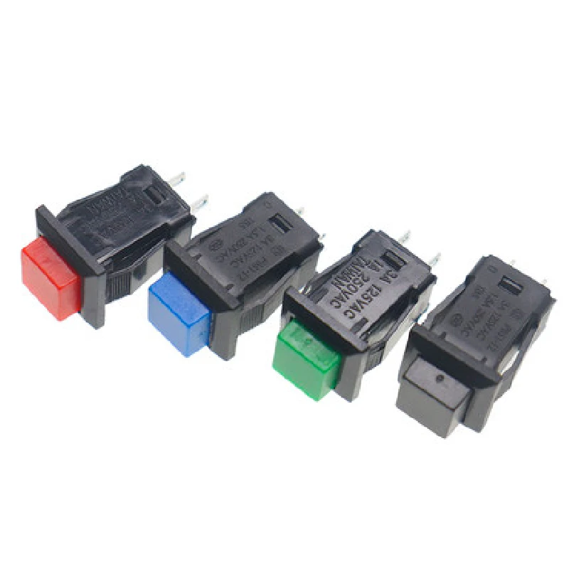 5pcs DS-429 A/B 12MM Momentary Self-reset/Self-Lock Push button Switches ON-OFF Red Green Push Button Switch